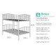 Corfu Bunk Bed Frame (Silver)