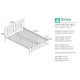 Montana Bed (Chrome & Nickel)