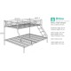 Nexus Triple Bunk (Silver)