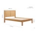 Bellevue Bed Frame (Oak)