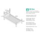 Corona Low End Bed Frame (Pine)