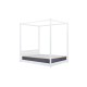 Darwin Four Poster Bed Frame (White)