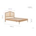 Leonie Bed (Oak)