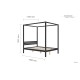 Mercia Four Poster Bed (Black)