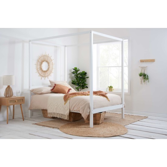 Mercia Four Poster Bed (White)