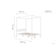 Mercia Four Poster Bed (White)
