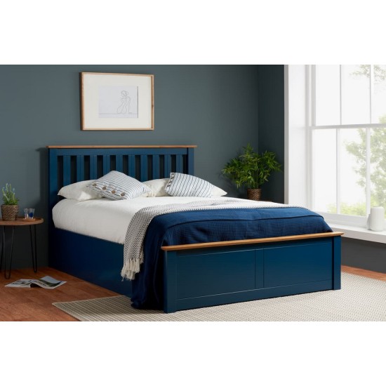 Phoenix Ottoman Bed (Navy Blue) 