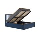 Phoenix Ottoman Bed (Navy Blue) 