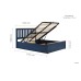 Phoenix Ottoman Bed (Navy Blue) 