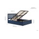 Phoenix Ottoman Bed (Navy Blue) 