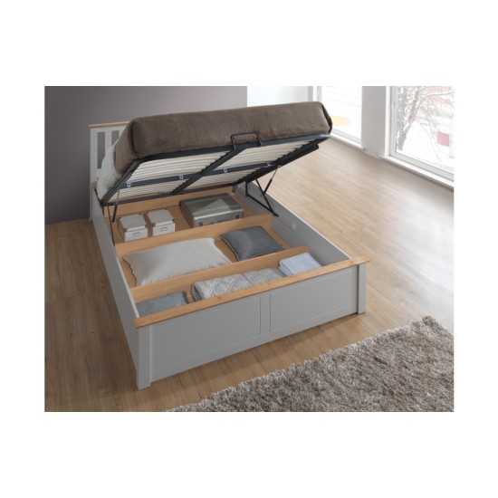 Phoenix Ottoman Bed (Pearl Grey)