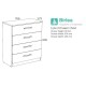 Lynx 4 Drawer Chest (5 Colours)