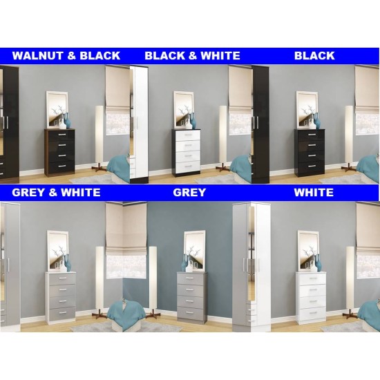 Lynx 4 Drawer Chest (5 Colours)