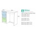 Lynx Dressing Table (Grey & White)