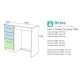 Lynx Dressing Table (Grey & White)