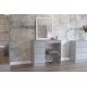 Lynx Dressing Table (Grey & White)