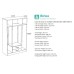 Lynx 4 Door Combi Wardrobe with Mirror (5 Colours)