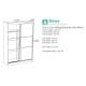 Lynx Sliding Wardrobe with Mirror (5 Colours) 