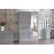 Lynx Sliding Wardrobe with Mirror (5 Colours) 