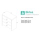 Seville 3 Drawer Chest (Assembled) 