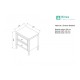 Valencia 2 Drawer Bedside (Assembled)