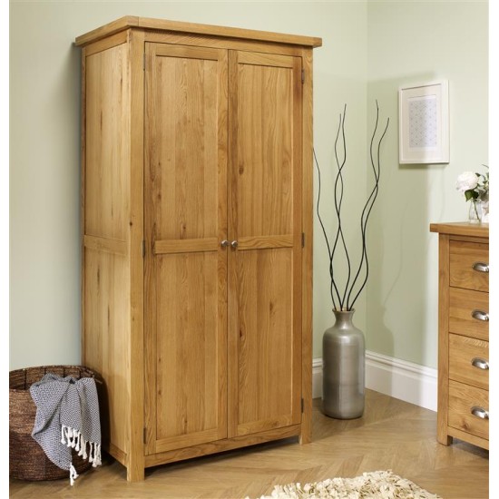 Woburn Oak 2 Door Wardrobe 