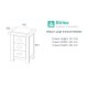Woburn Oak Large Bedside (Assembled) 