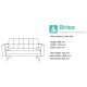 Ethan Medium Sofabed (Grey)