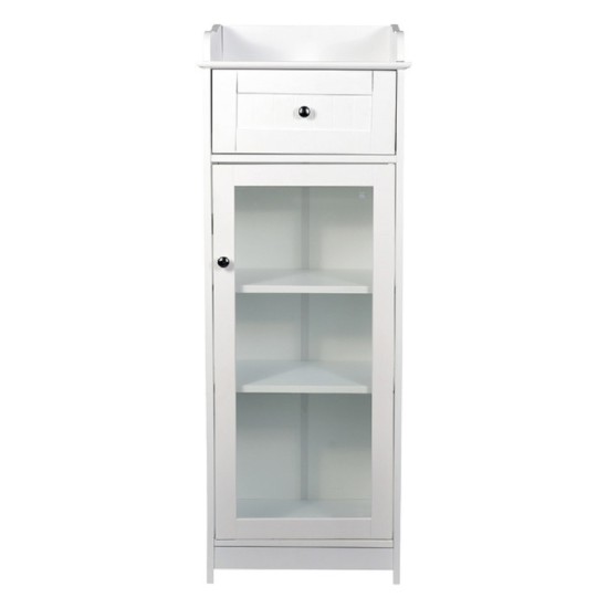Alaska Glass Cabinet (White)