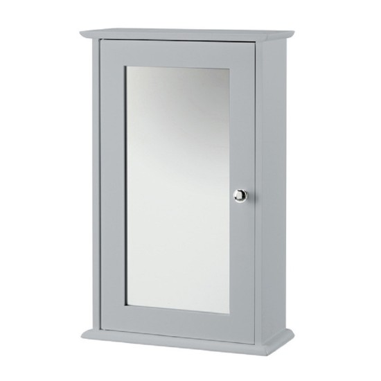 Alaska Grey Wall Mirrored Cabinet (Grey)