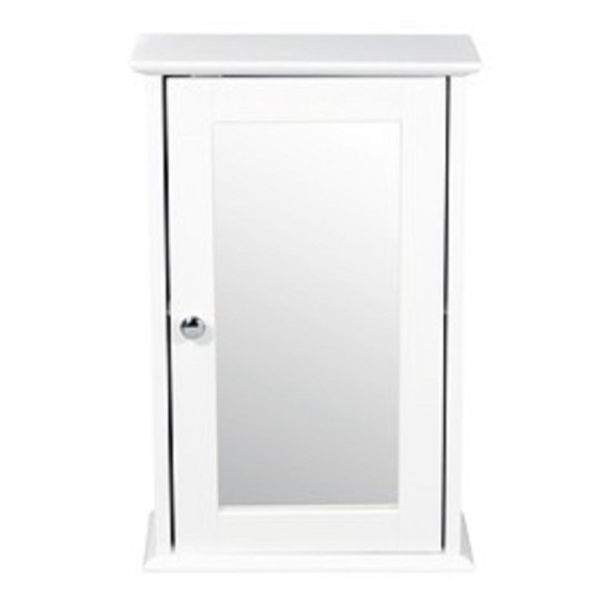 Alaska Wall Mirrored Cabinet (White)