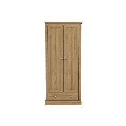 Devon 2 Door + 1 Drawer Wardrobe (Oak)