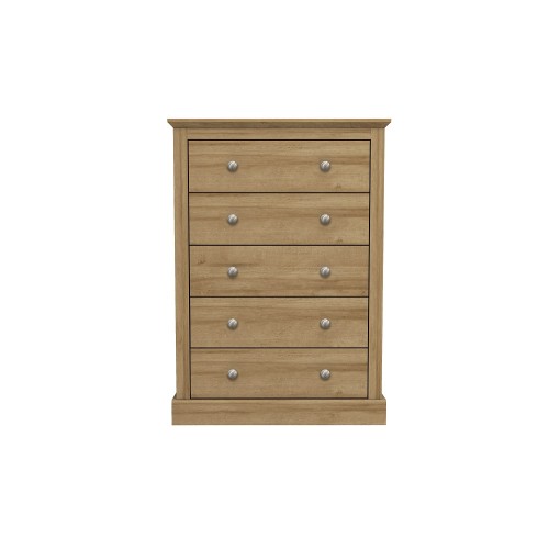 Devon 5 Drawer Chest (Oak)