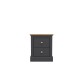 Devon 2 Drawer Bedside (Charcoal) 