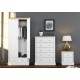 Devon 2 Drawer Bedside (White)