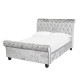 Isabella Sleigh Bed (Silver) 
