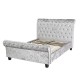 Isabella Sleigh Bed (Silver) 